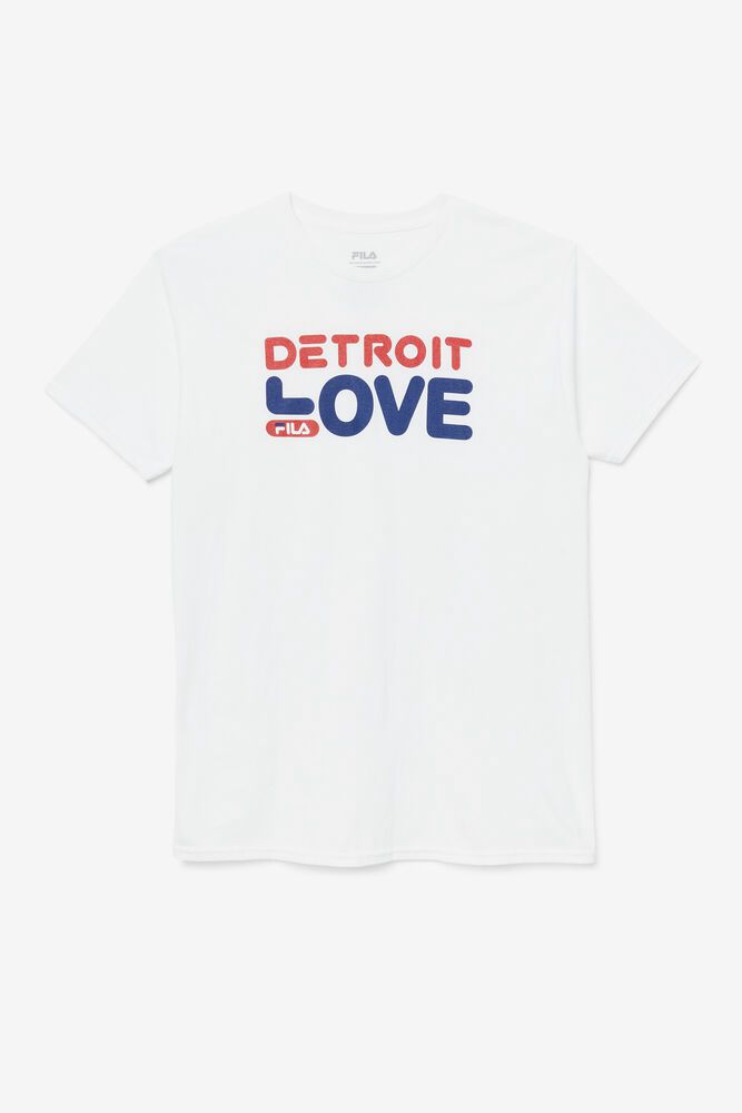 Tricou Fila Barbati Albi Detroit Love CYKN-13508